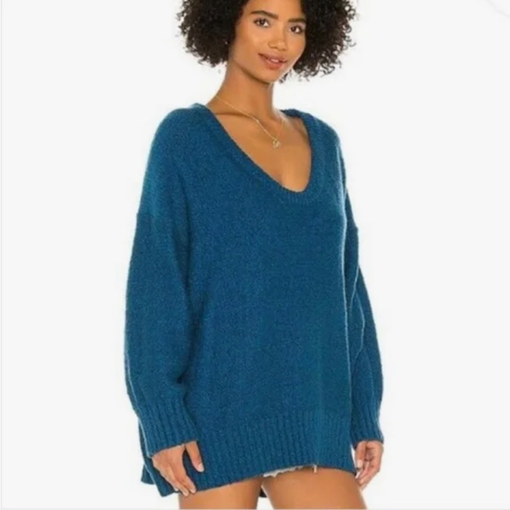 Brookside Tunic Sweater in Halcyon Blue XS